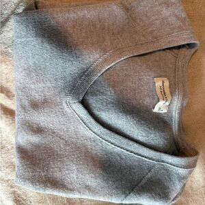 Abercrombie & Fitch Gray Ribbed Tunic Top